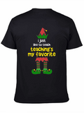 Teacher Elf Christmas T-Shirt - Teachings My Favorite