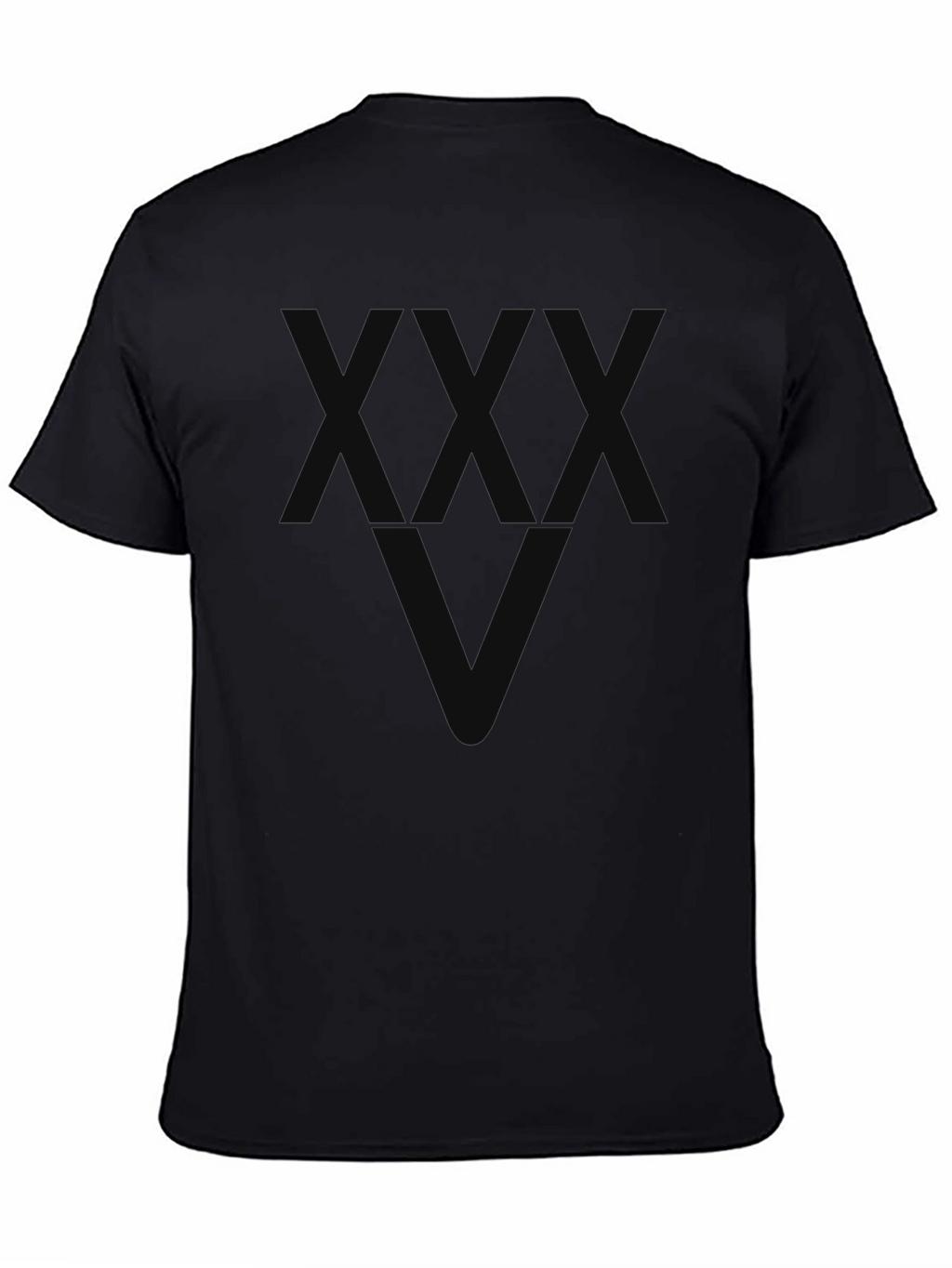 Mens Graphic Black T-Shirt - Geometric Design