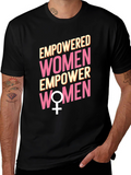 Empowered Women Graphic Tee - Black