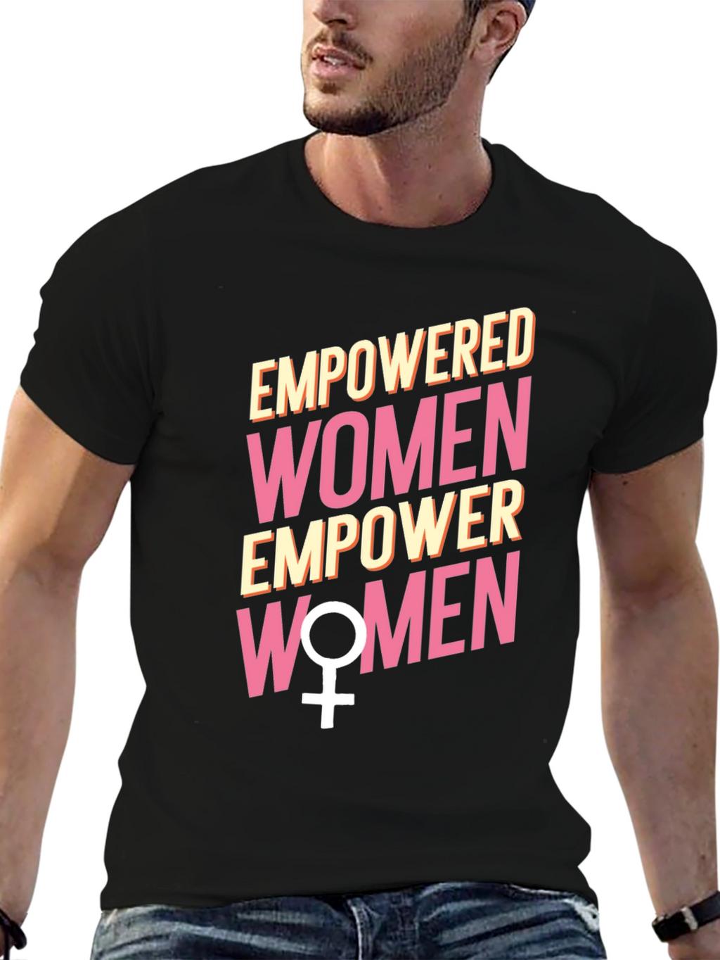 Empowered Women Graphic Tee - Black