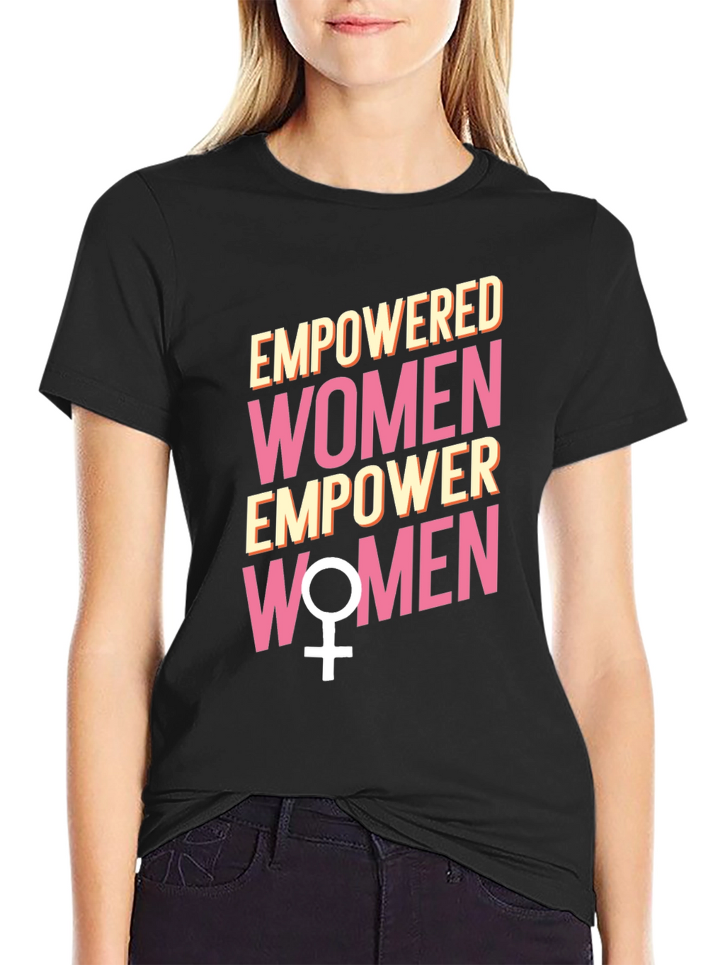 Empowered Women Graphic Tee - Black