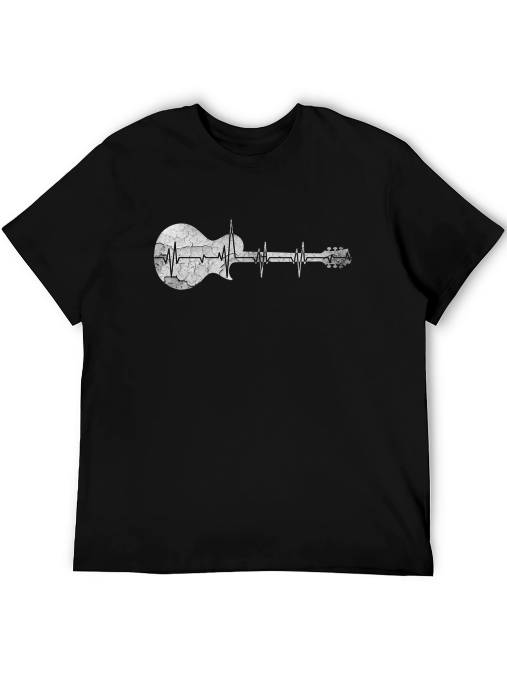 Guitar Heartbeat Graphic T-Shirt