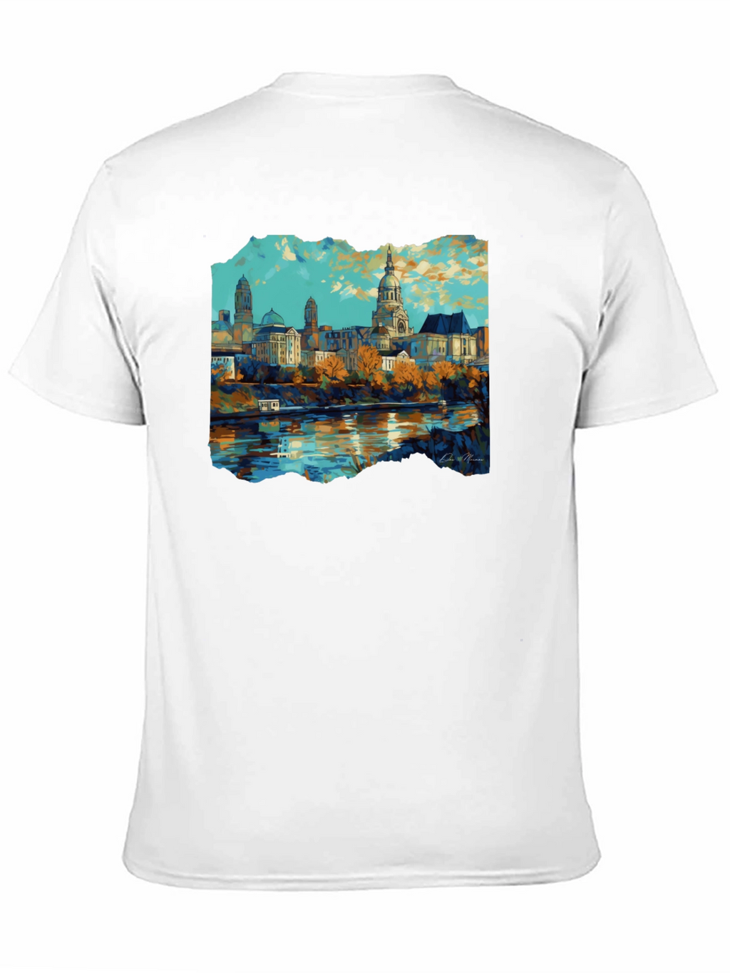 Cityscape Graphic Black T-Shirt