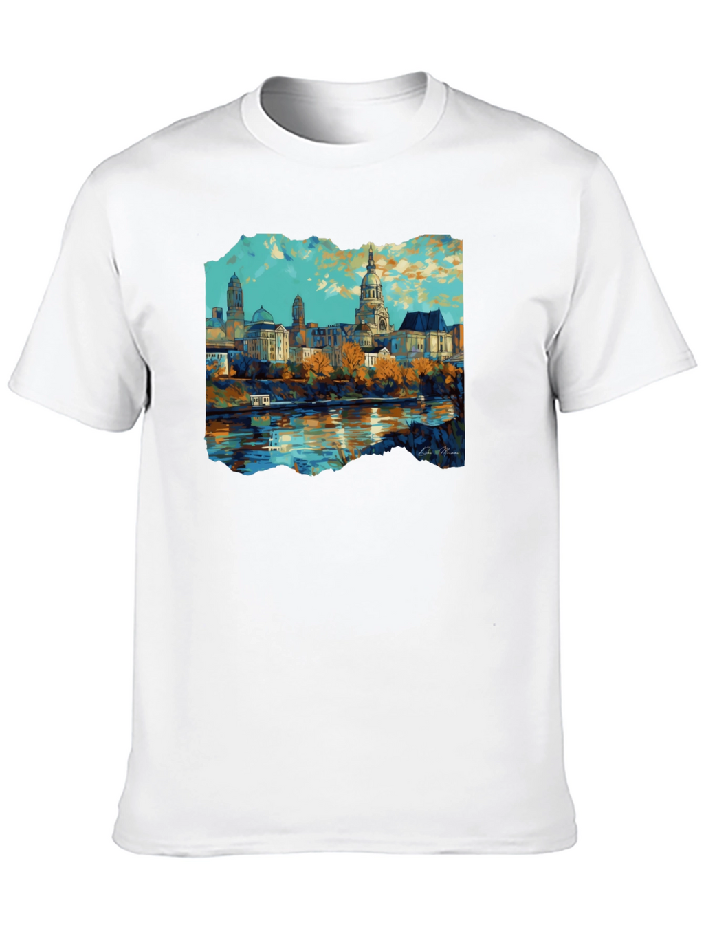 Cityscape Graphic Black T-Shirt