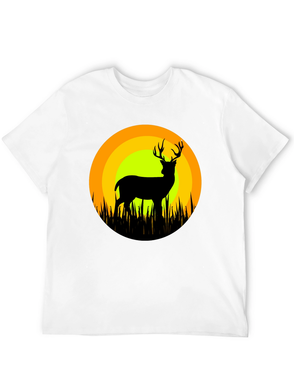 Deer Silhouette T-Shirt - Nature Inspired Graphic Tee
