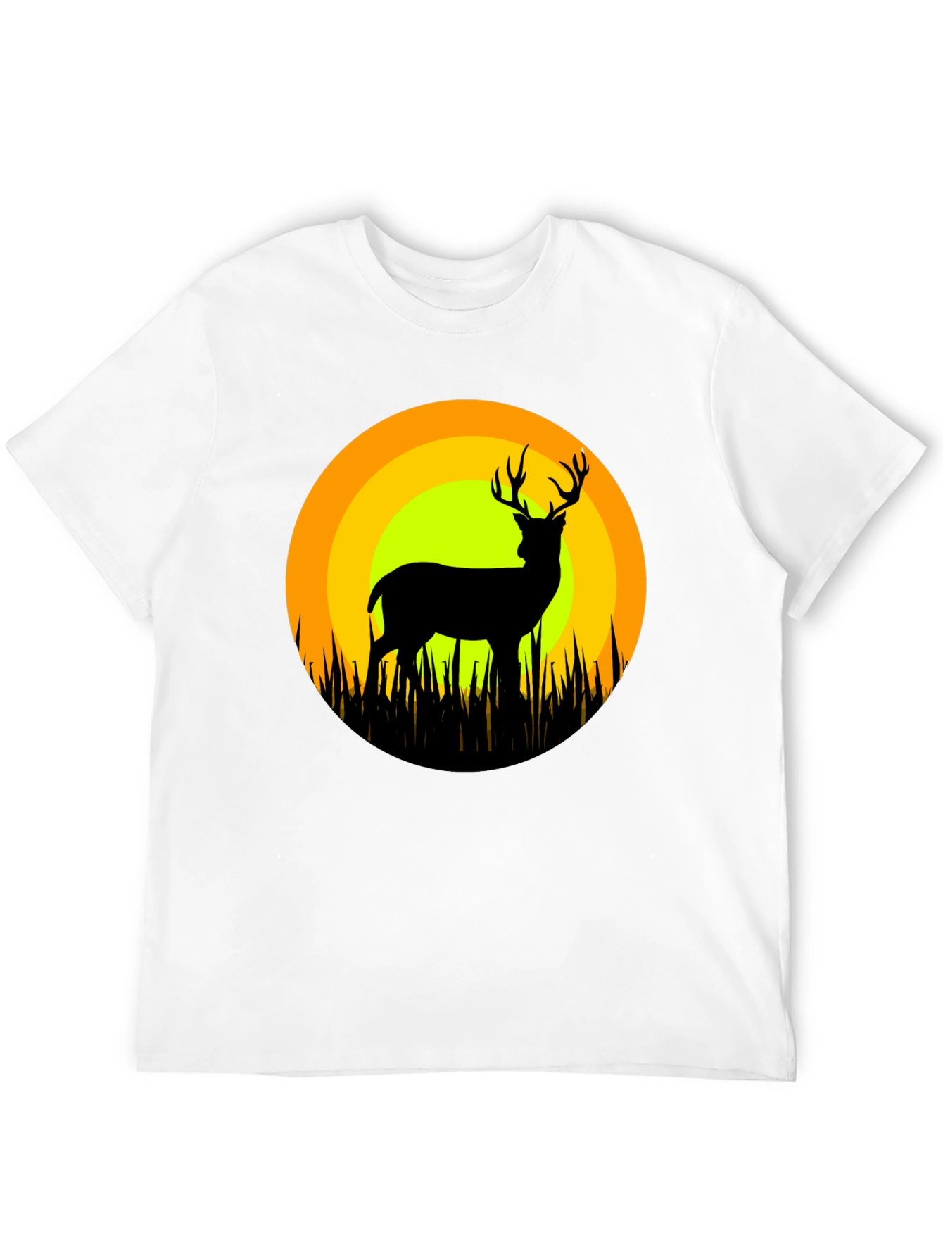 Deer Silhouette T-Shirt - Nature Inspired Graphic Tee
