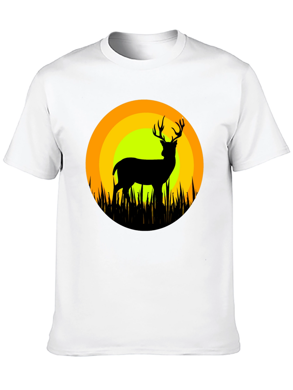 Deer Silhouette T-Shirt - Nature Inspired Graphic Tee