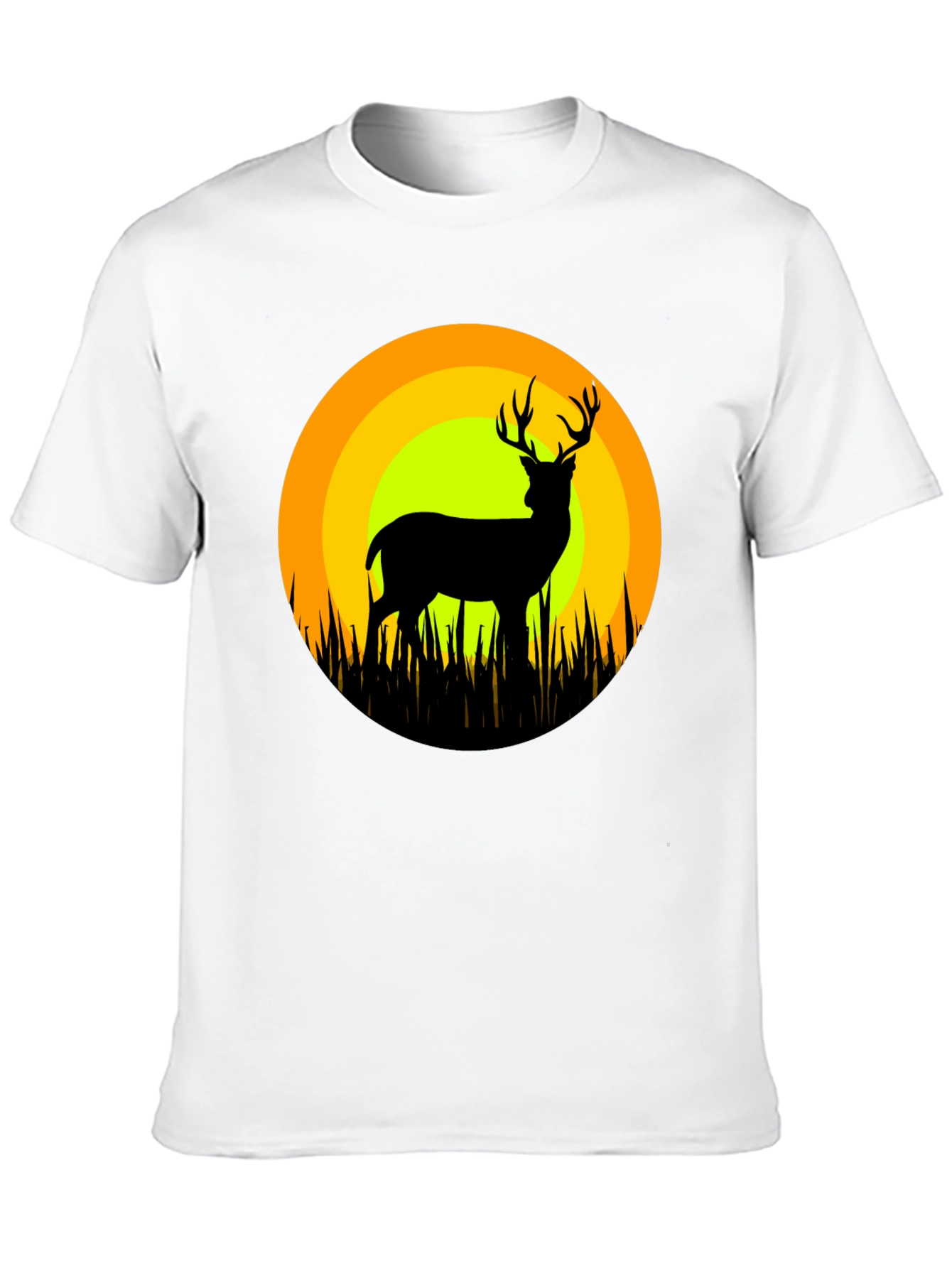 Deer Silhouette T-Shirt - Nature Inspired Graphic Tee