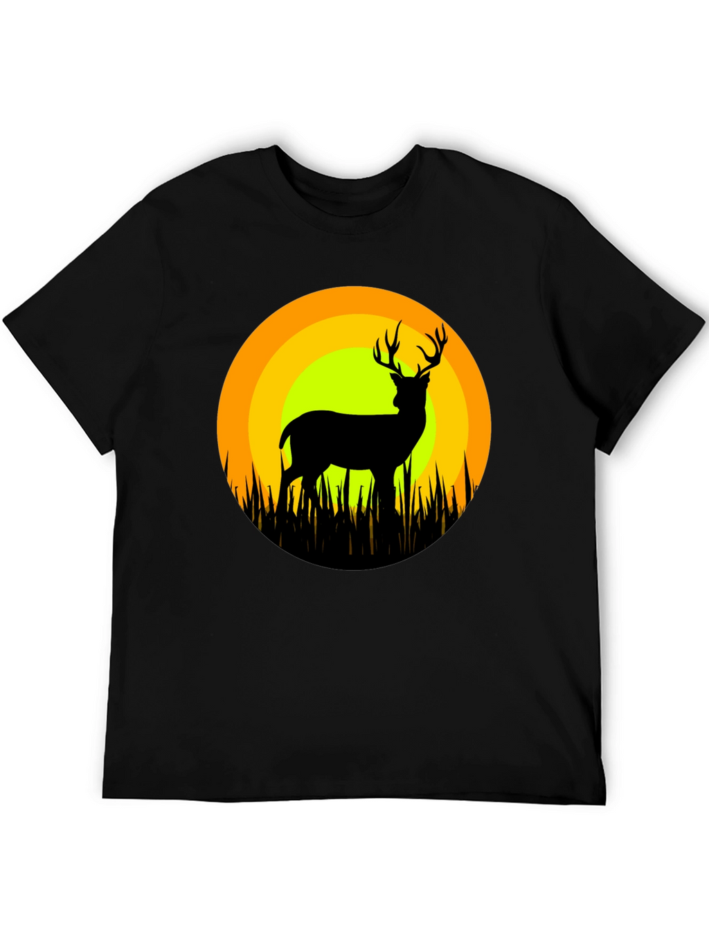 Deer Silhouette T-Shirt - Nature Inspired Graphic Tee