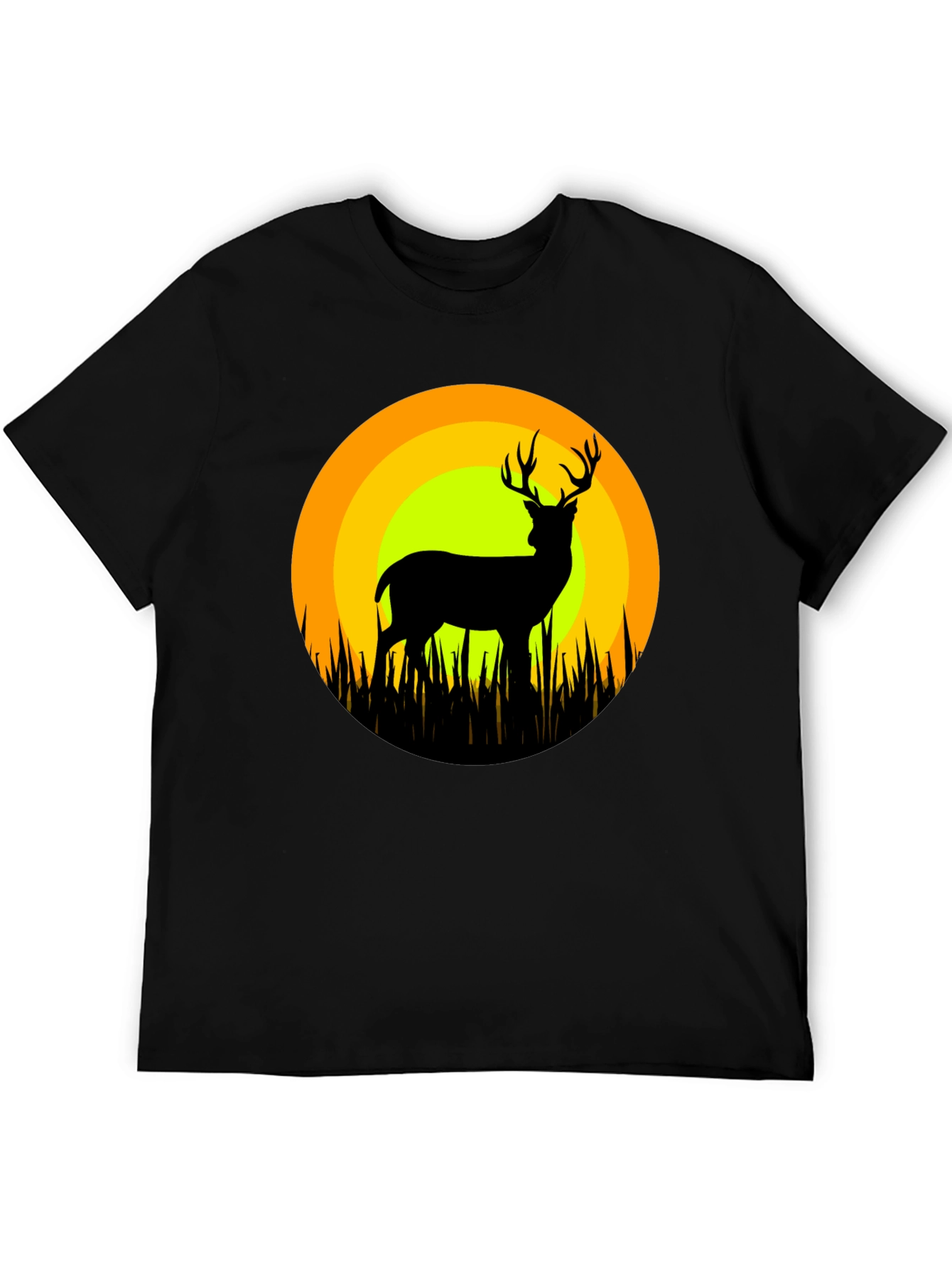 Deer Silhouette T-Shirt - Nature Inspired Graphic Tee