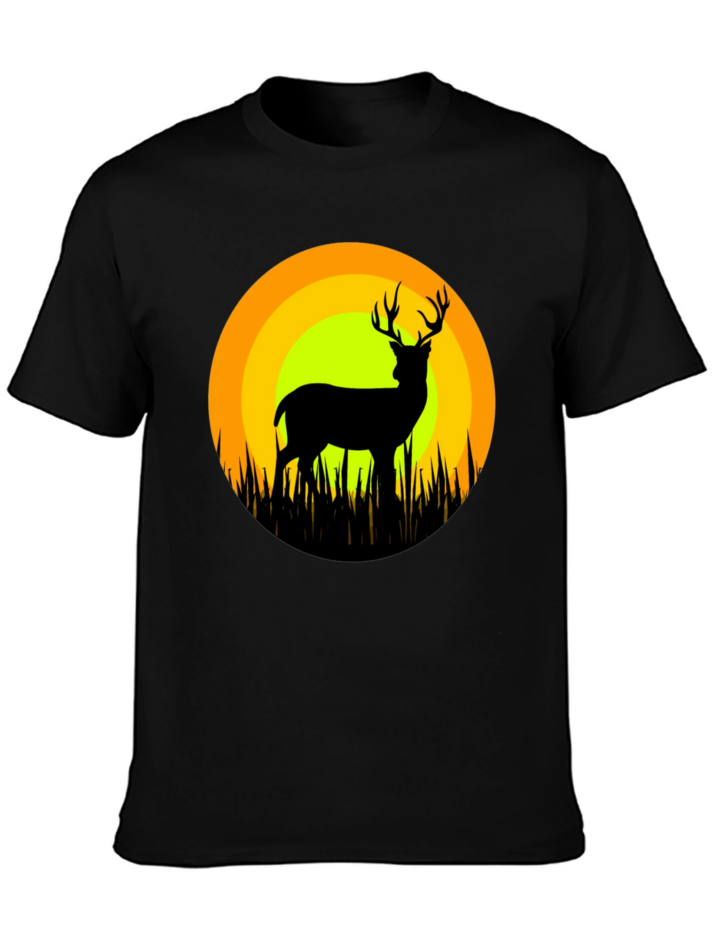 Deer Silhouette T-Shirt - Nature Inspired Graphic Tee