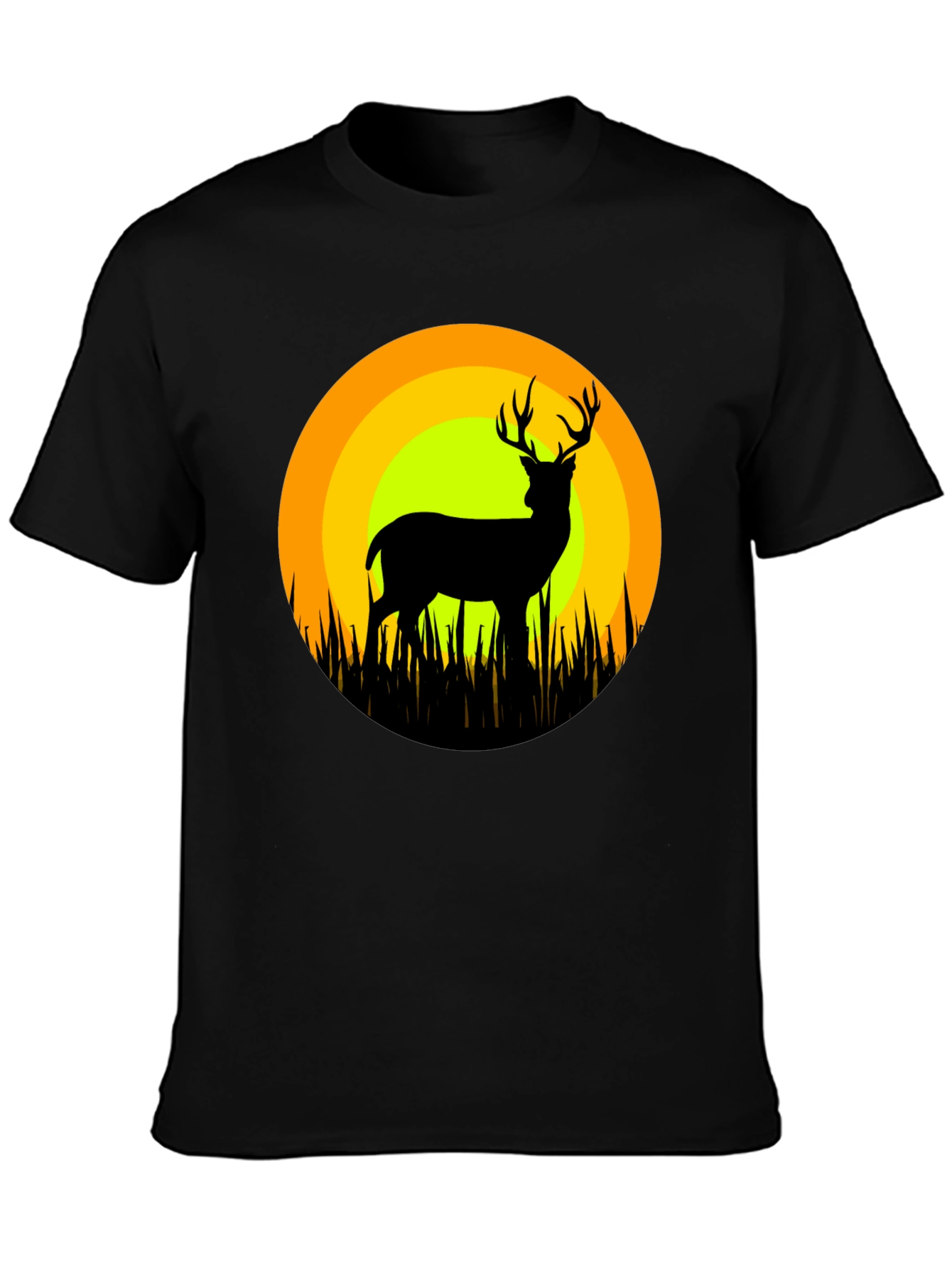Deer Silhouette T-Shirt - Nature Inspired Graphic Tee