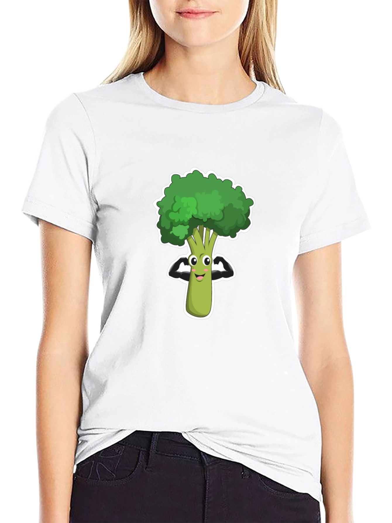 Broccoli Muscle T-Shirt - Healthy Vegan Power!