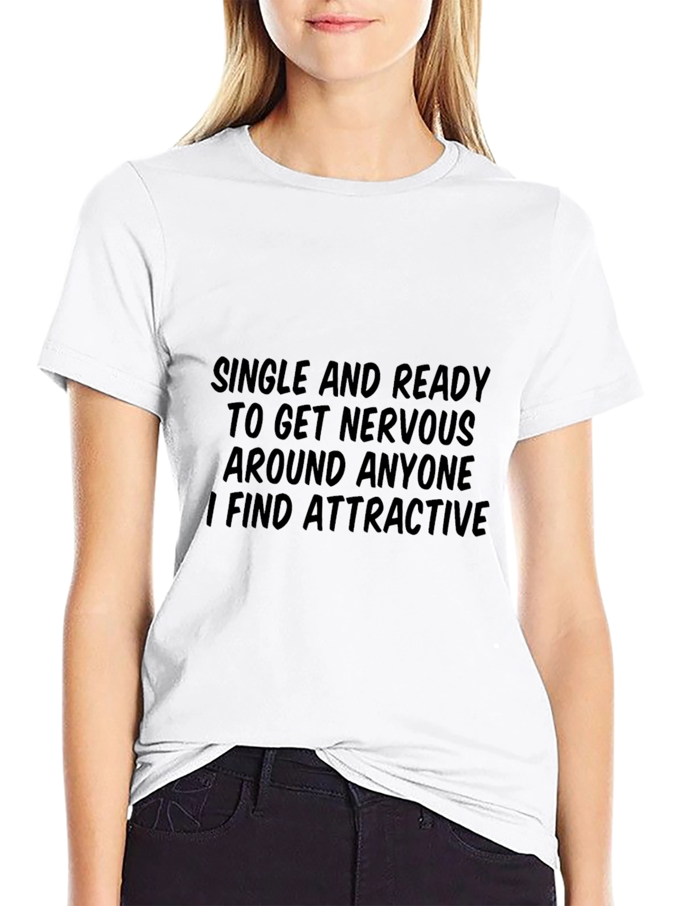 Single and Ready T-Shirt Funny Humor Dating Tee