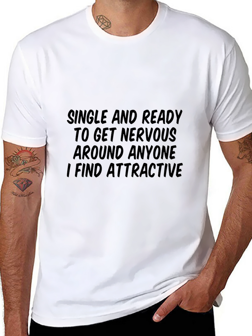 Single and Ready T-Shirt Funny Humor Dating Tee