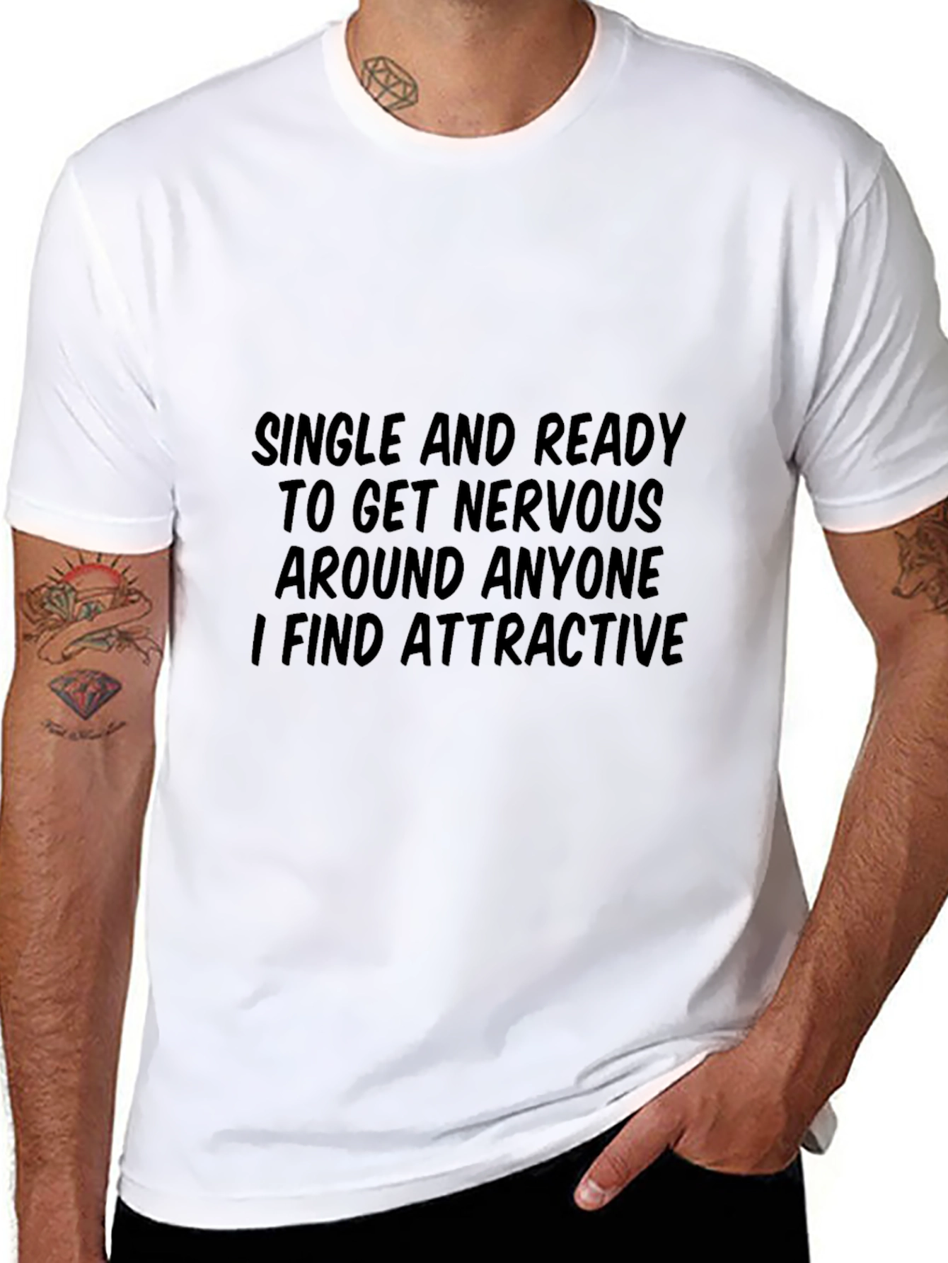 Single and Ready T-Shirt Funny Humor Dating Tee