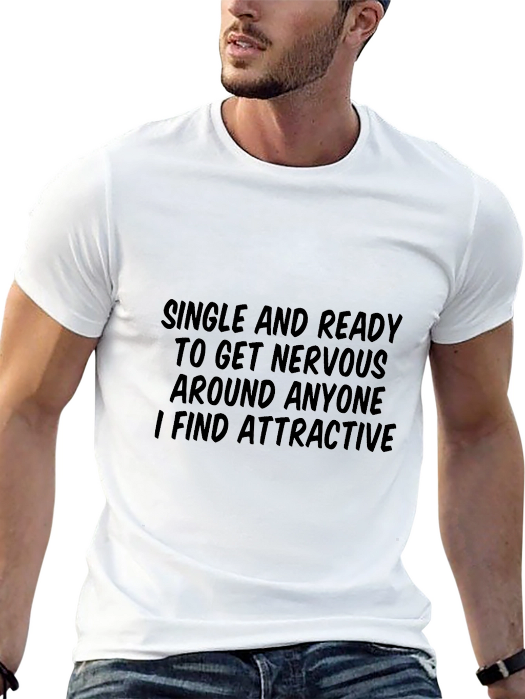 Single and Ready T-Shirt Funny Humor Dating Tee