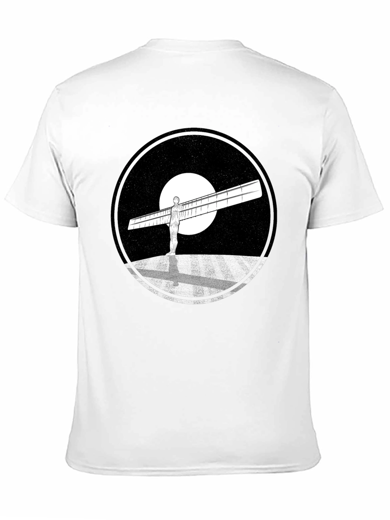 Angel of the North Graphic Tee - Black