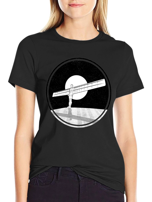 Angel of the North Graphic Tee - Black