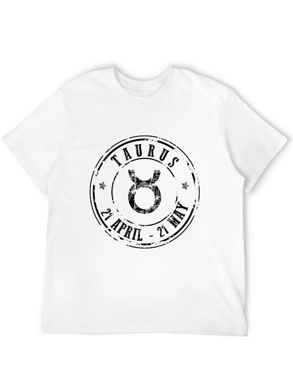 Taurus Zodiac Sign Black Graphic T-Shirt