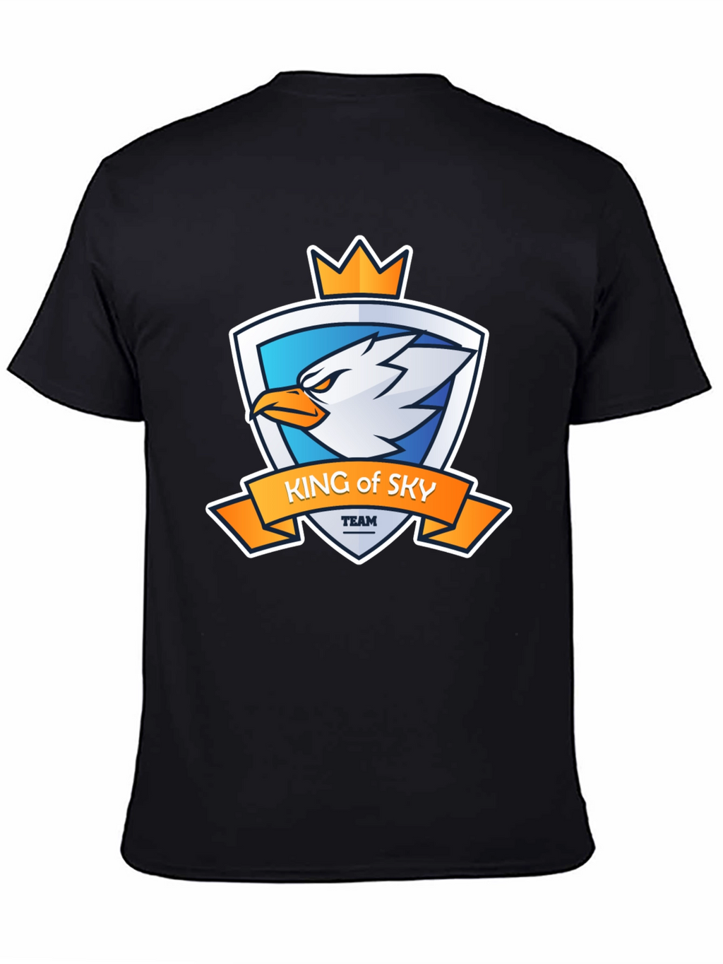 King of Sky Team Black Graphic T-Shirt
