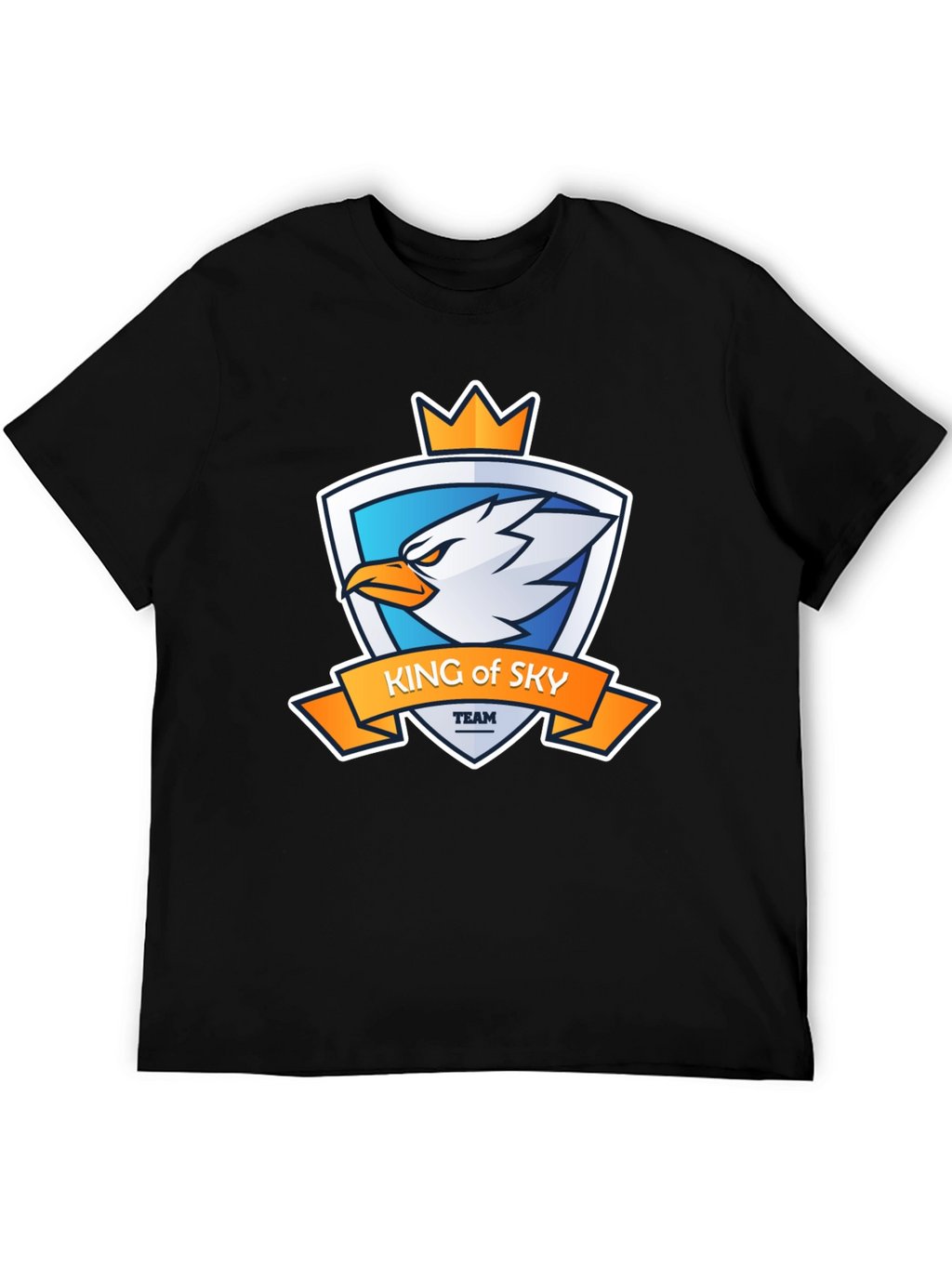 King of Sky Team Black Graphic T-Shirt