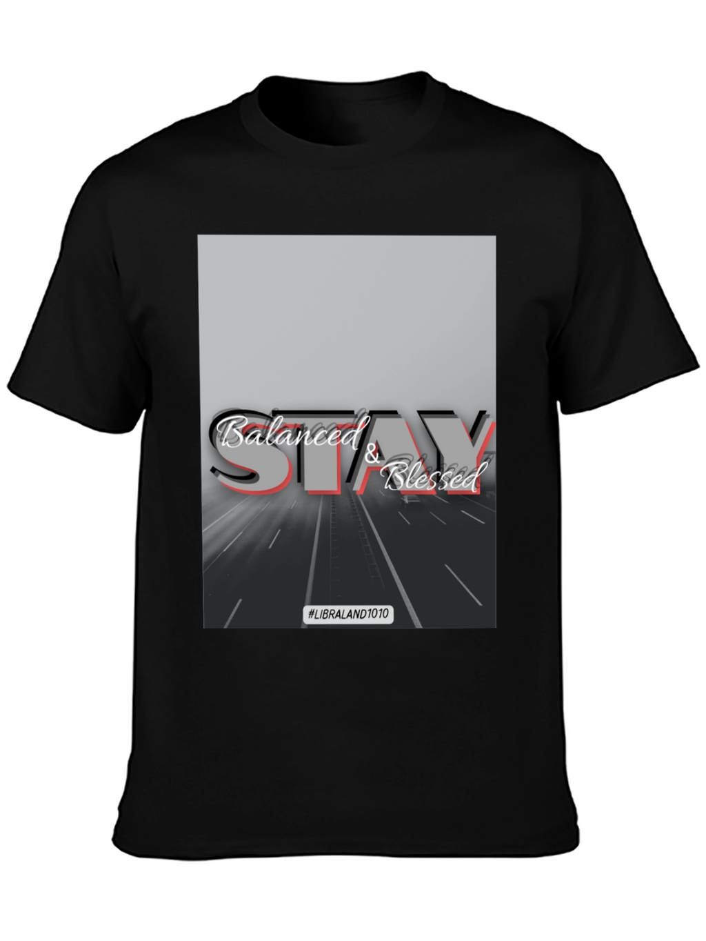 Balanced and Blessed Black Tee