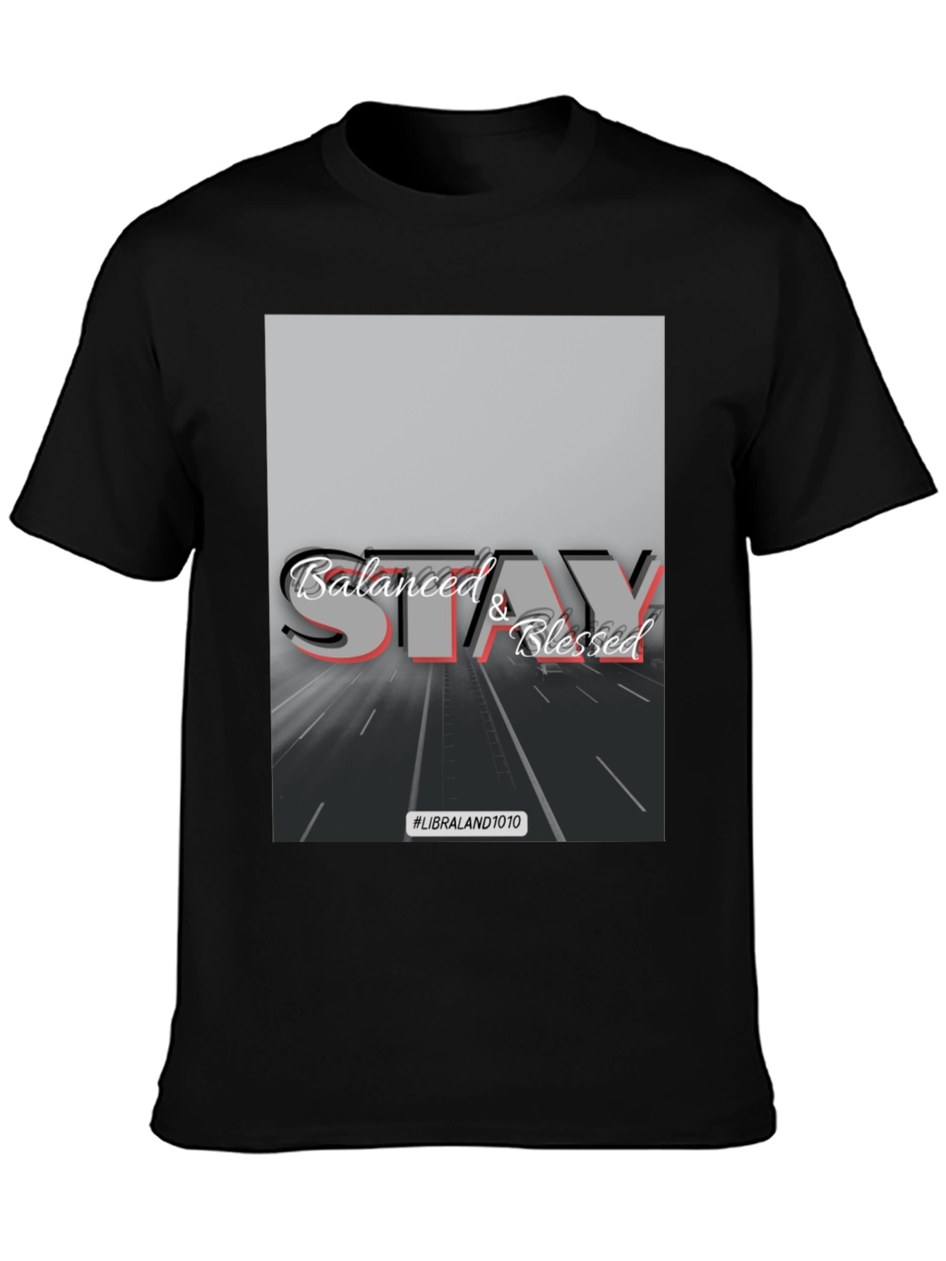 Balanced and Blessed Black Tee