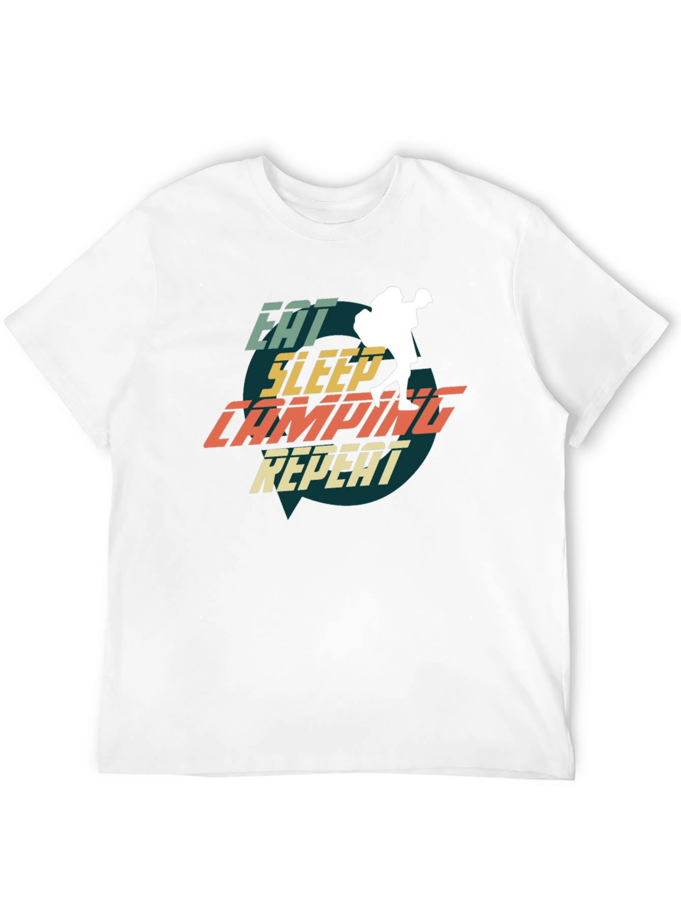 Eat Sleep Camping Repeat Graphic Tee - Adventure Ready