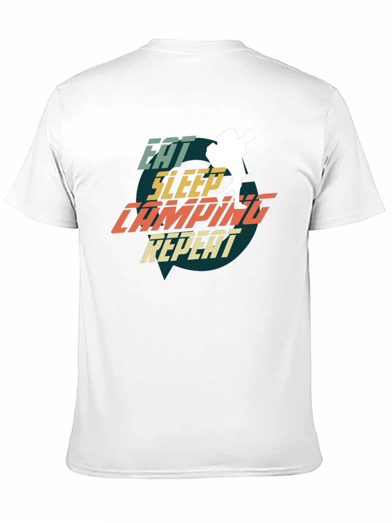 Eat Sleep Camping Repeat Graphic Tee - Adventure Ready