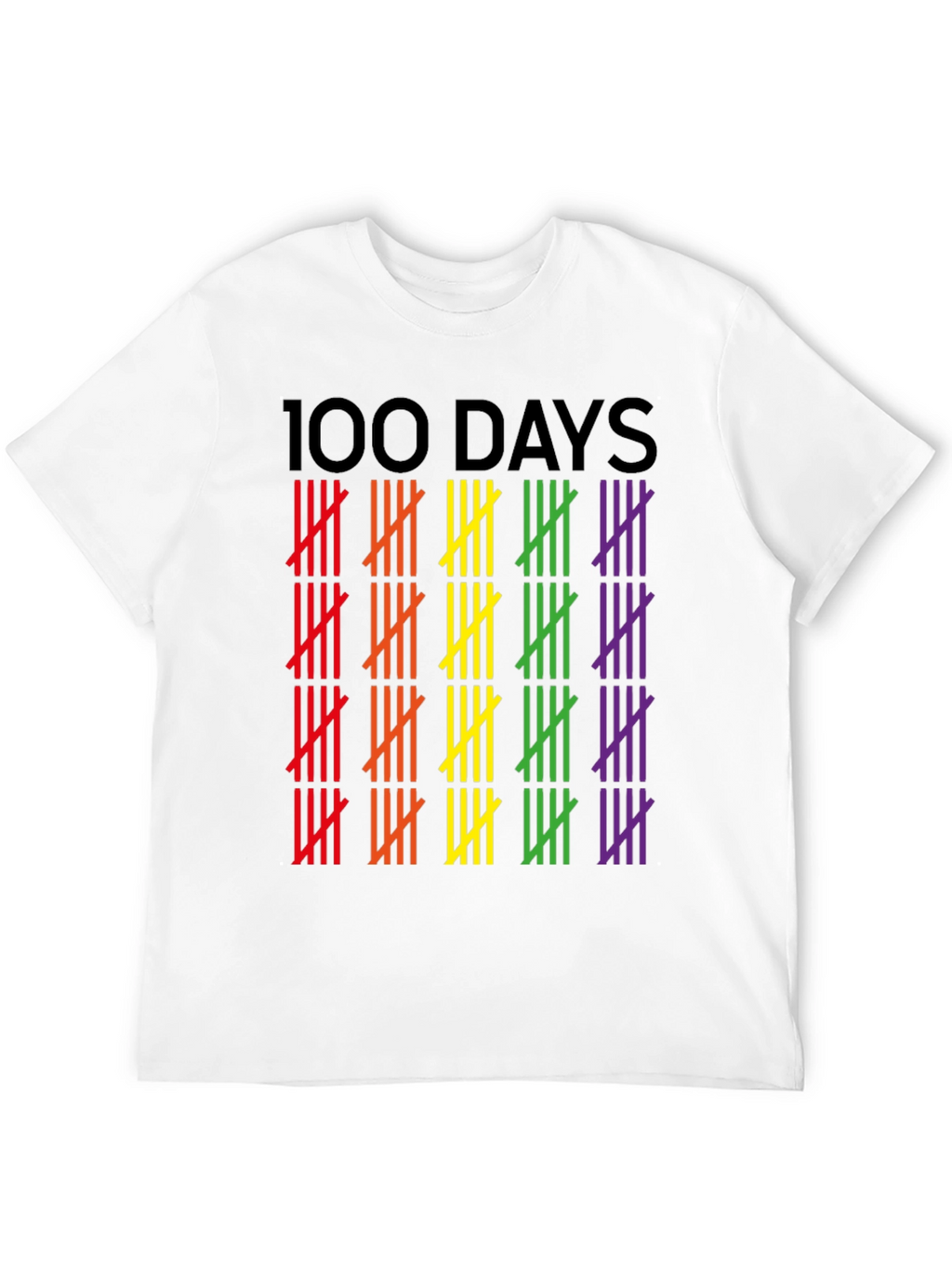 100 Days Pride Tally Marks Graphic Tee