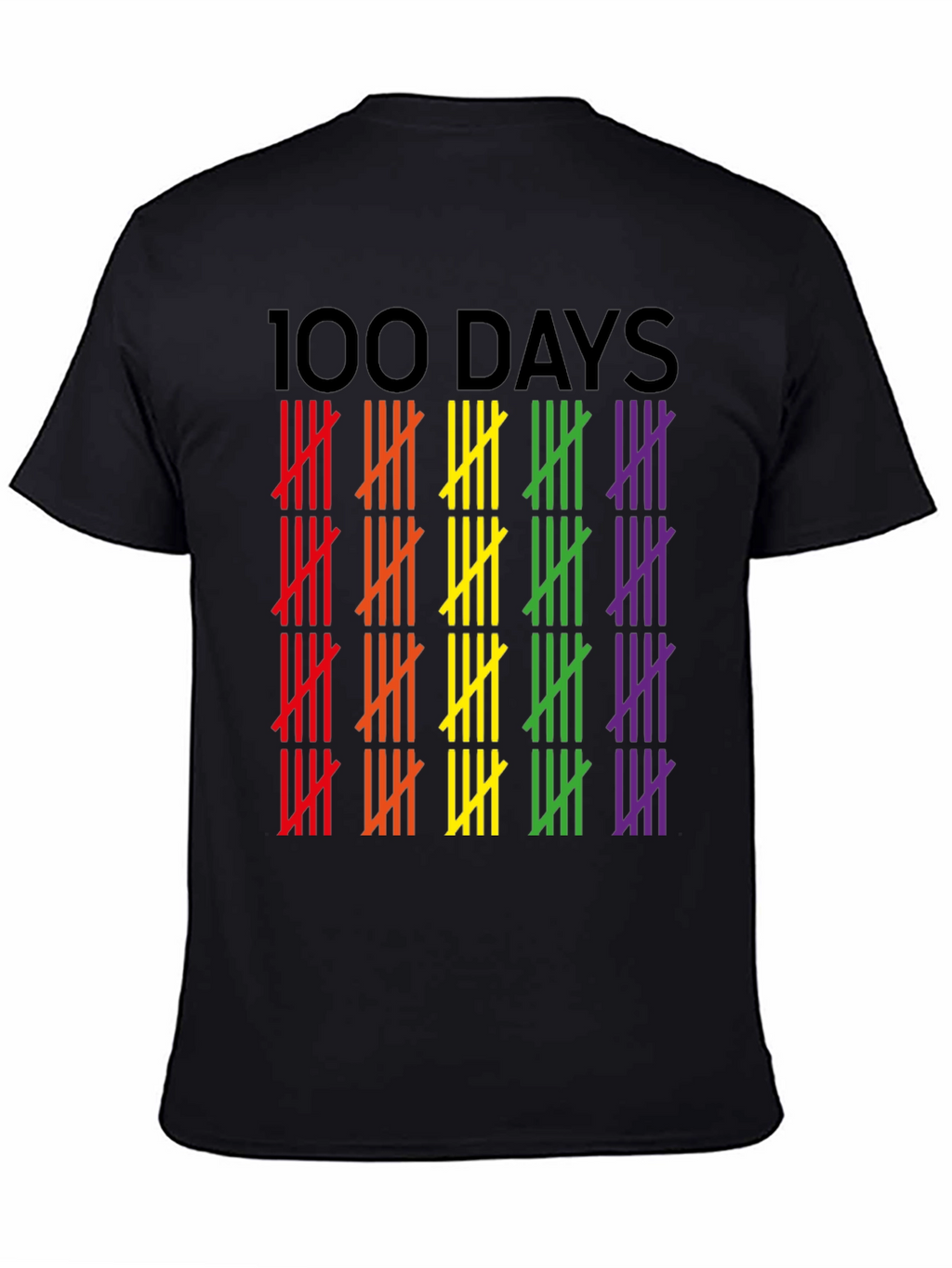 100 Days Pride Tally Marks Graphic Tee