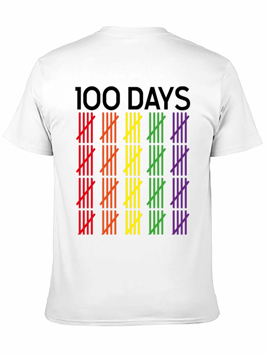 100 Days Pride Tally Marks Graphic Tee