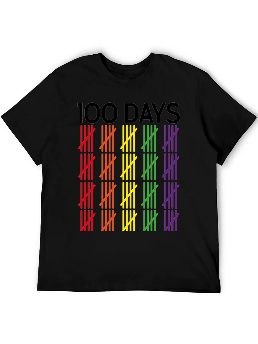 100 Days Pride Tally Marks Graphic Tee