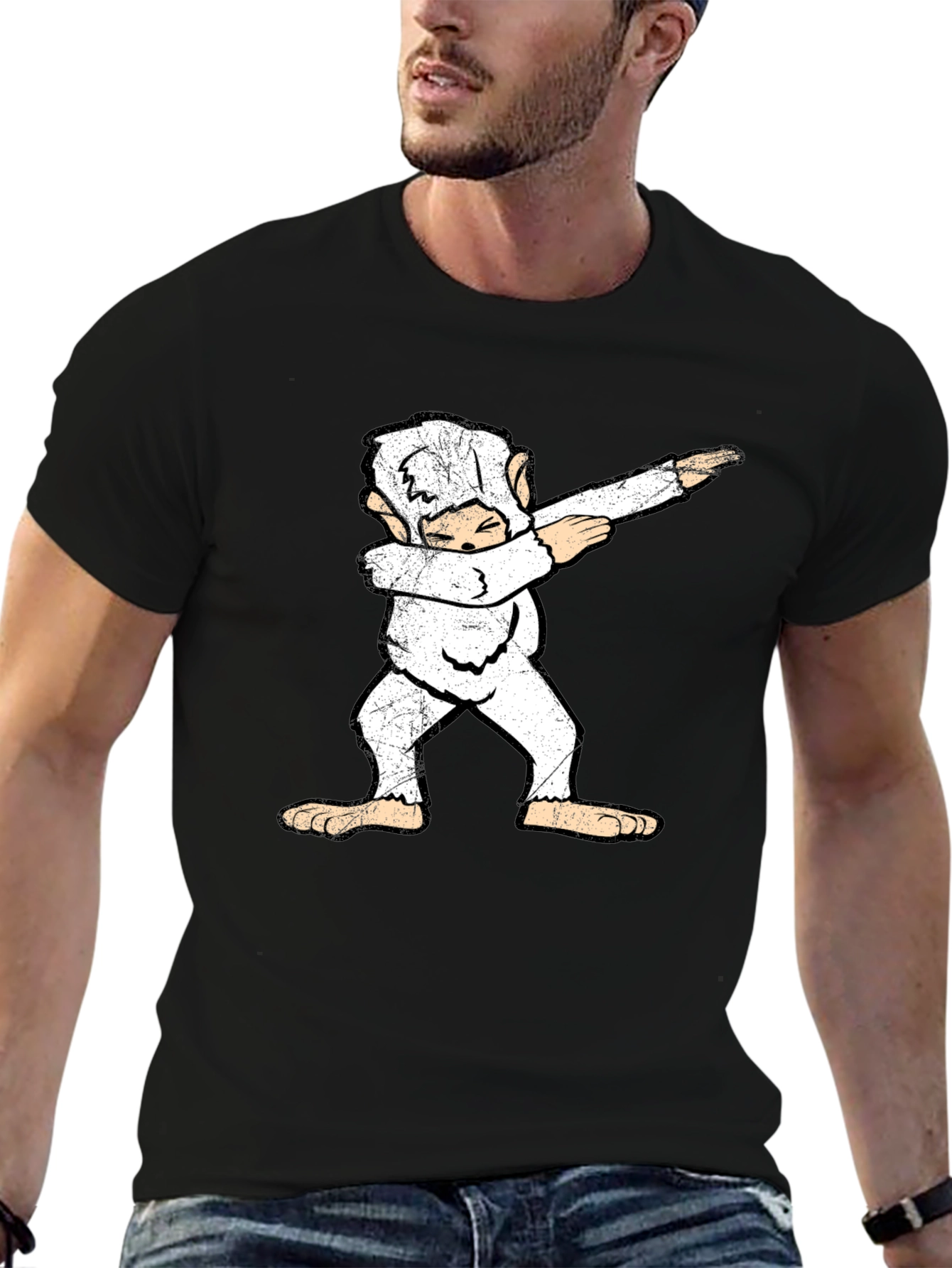 Dabbing Bigfoot Graphic Tee
