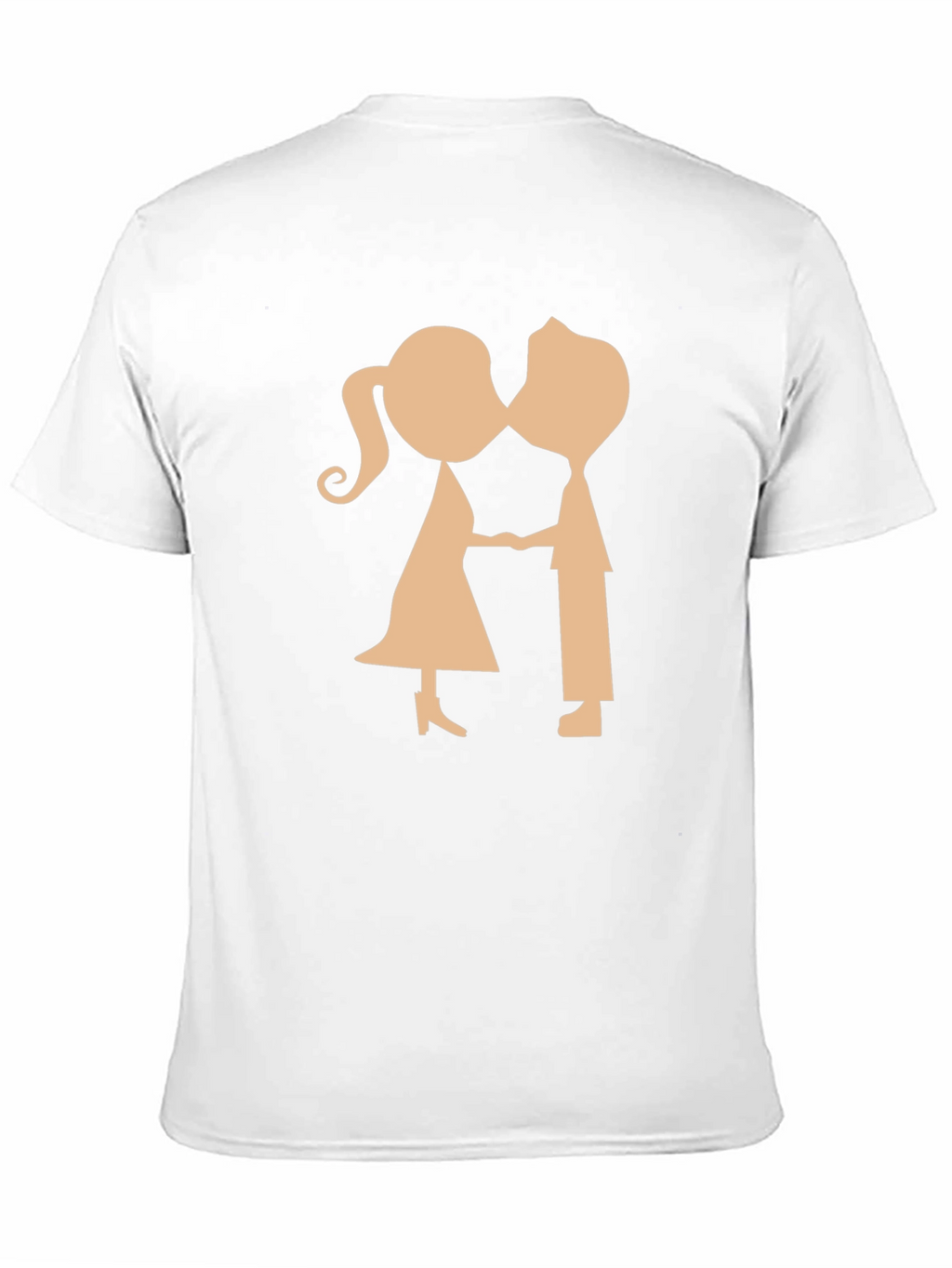 Couple Kissing Graphic Black T-Shirt