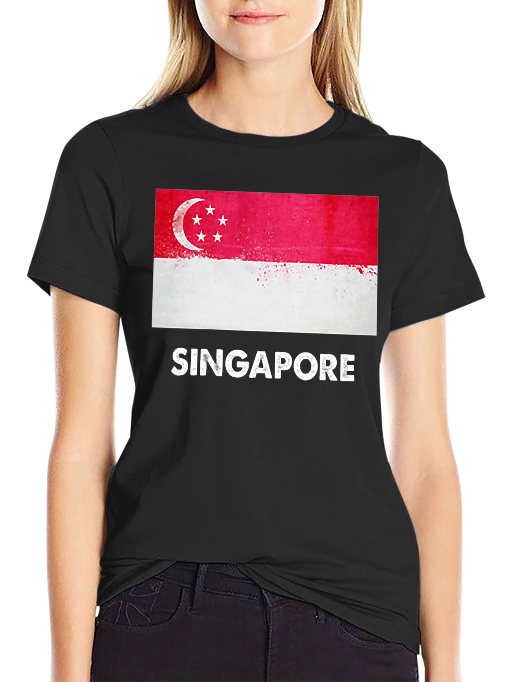 Singapore Flag T-Shirt - Patriotic Graphic Tee