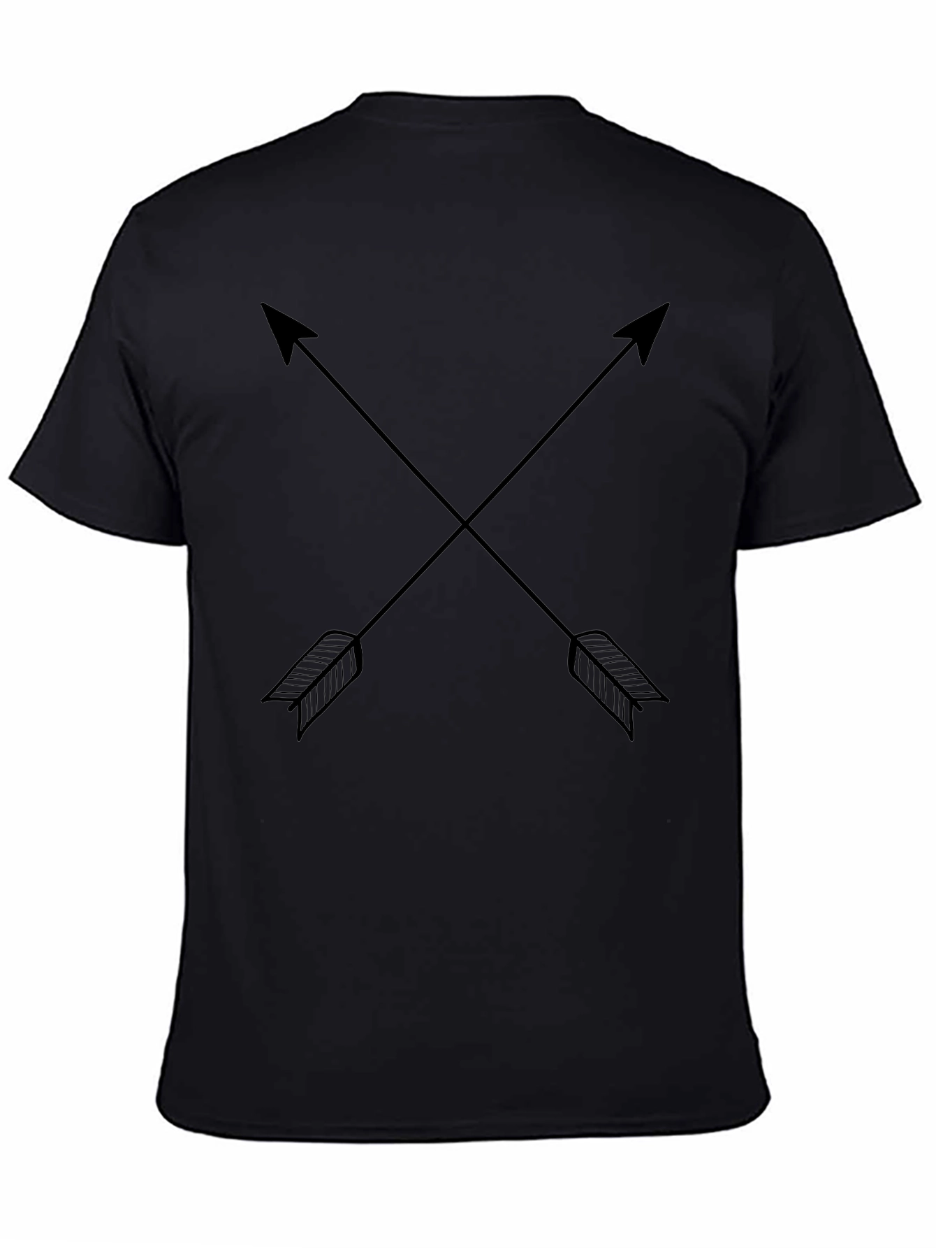Crossed Arrow Graphic Tee - Mens Black T-Shirt