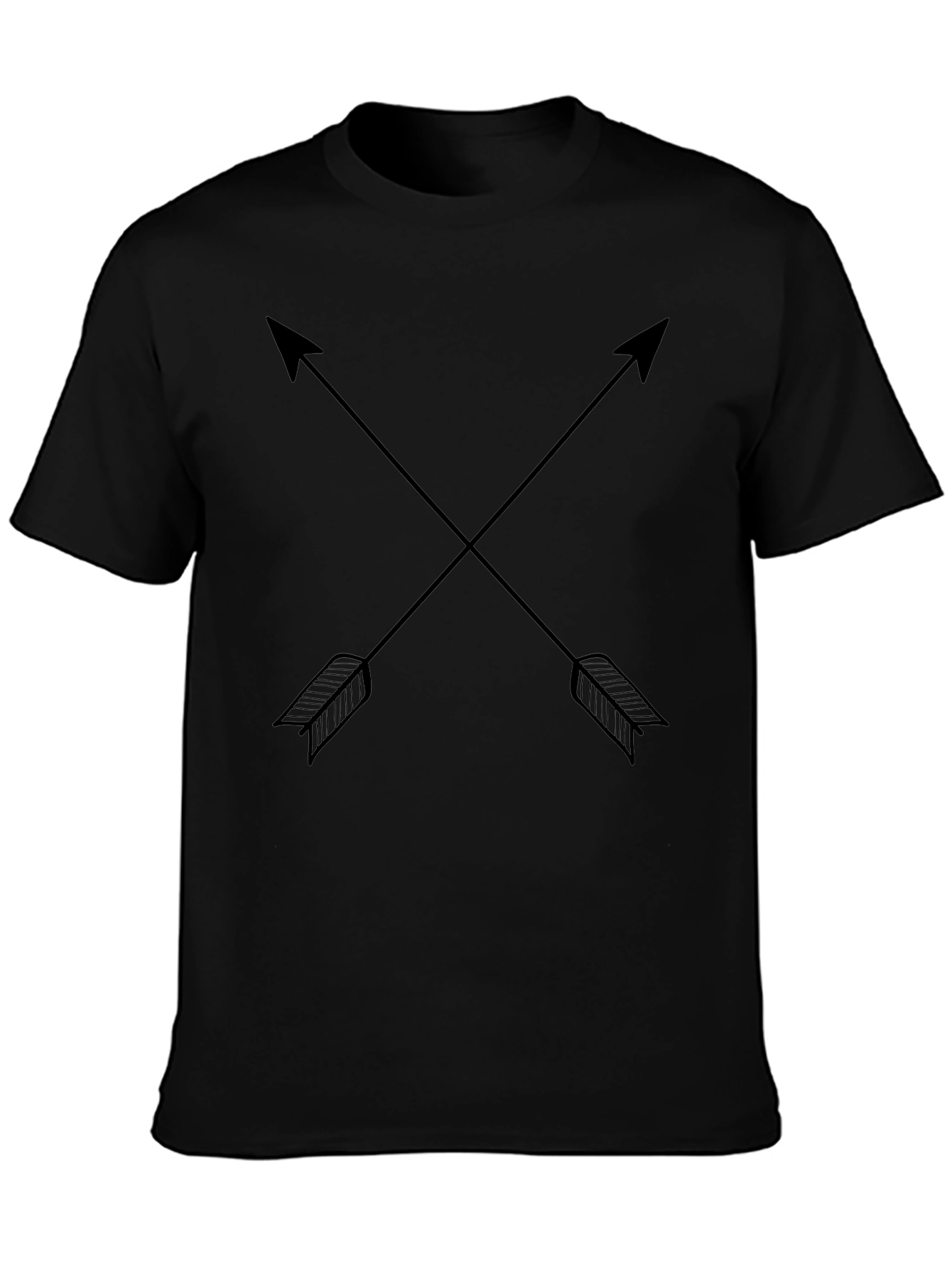 Crossed Arrow Graphic Tee - Mens Black T-Shirt