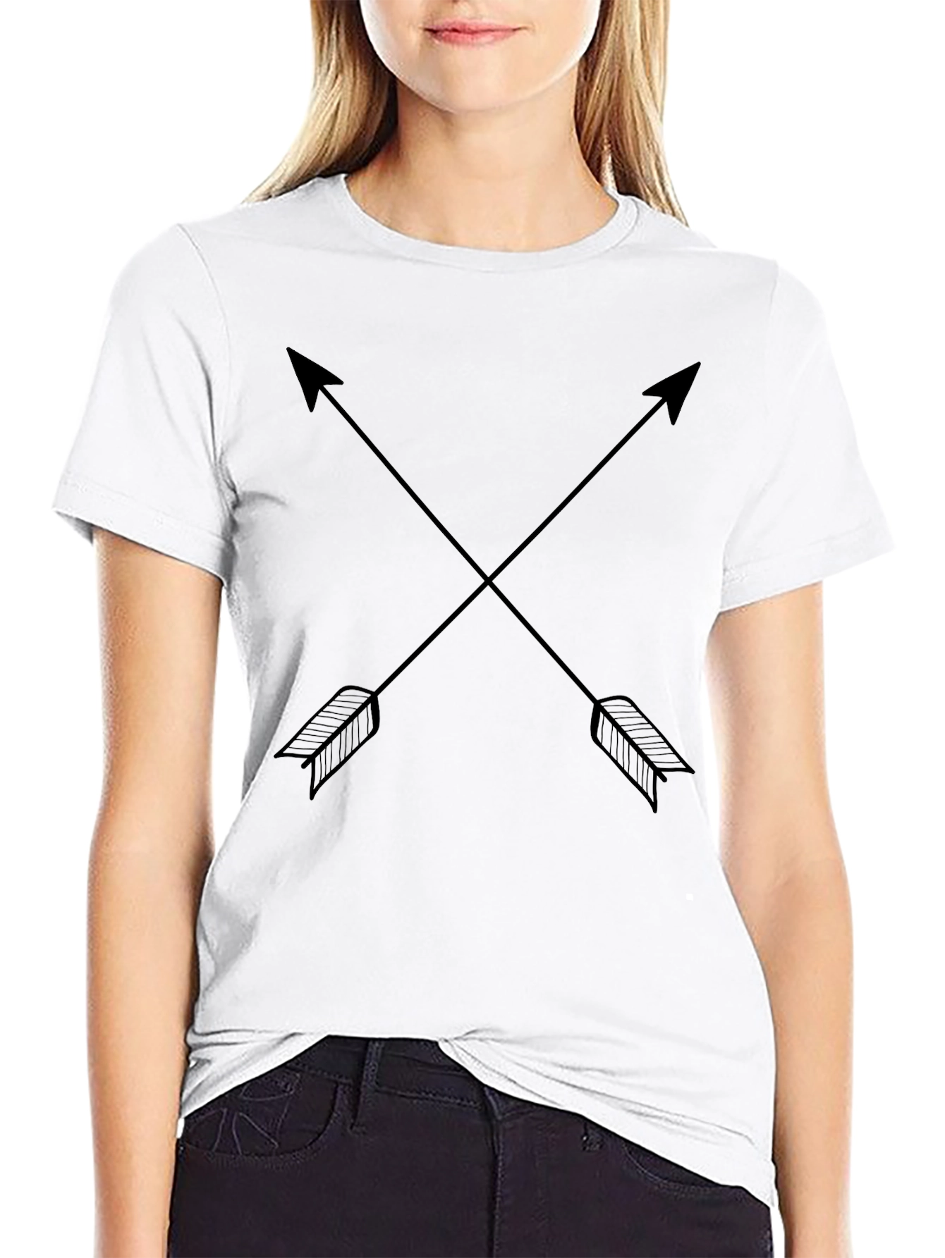 Crossed Arrow Graphic Tee - Mens Black T-Shirt