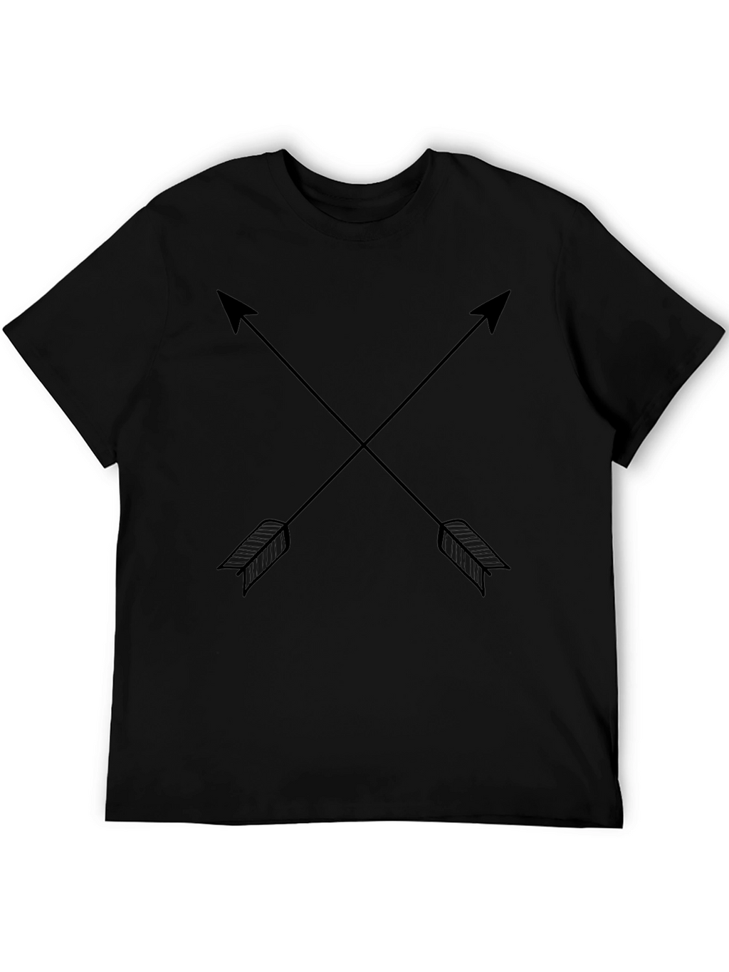 Crossed Arrow Graphic Tee - Mens Black T-Shirt