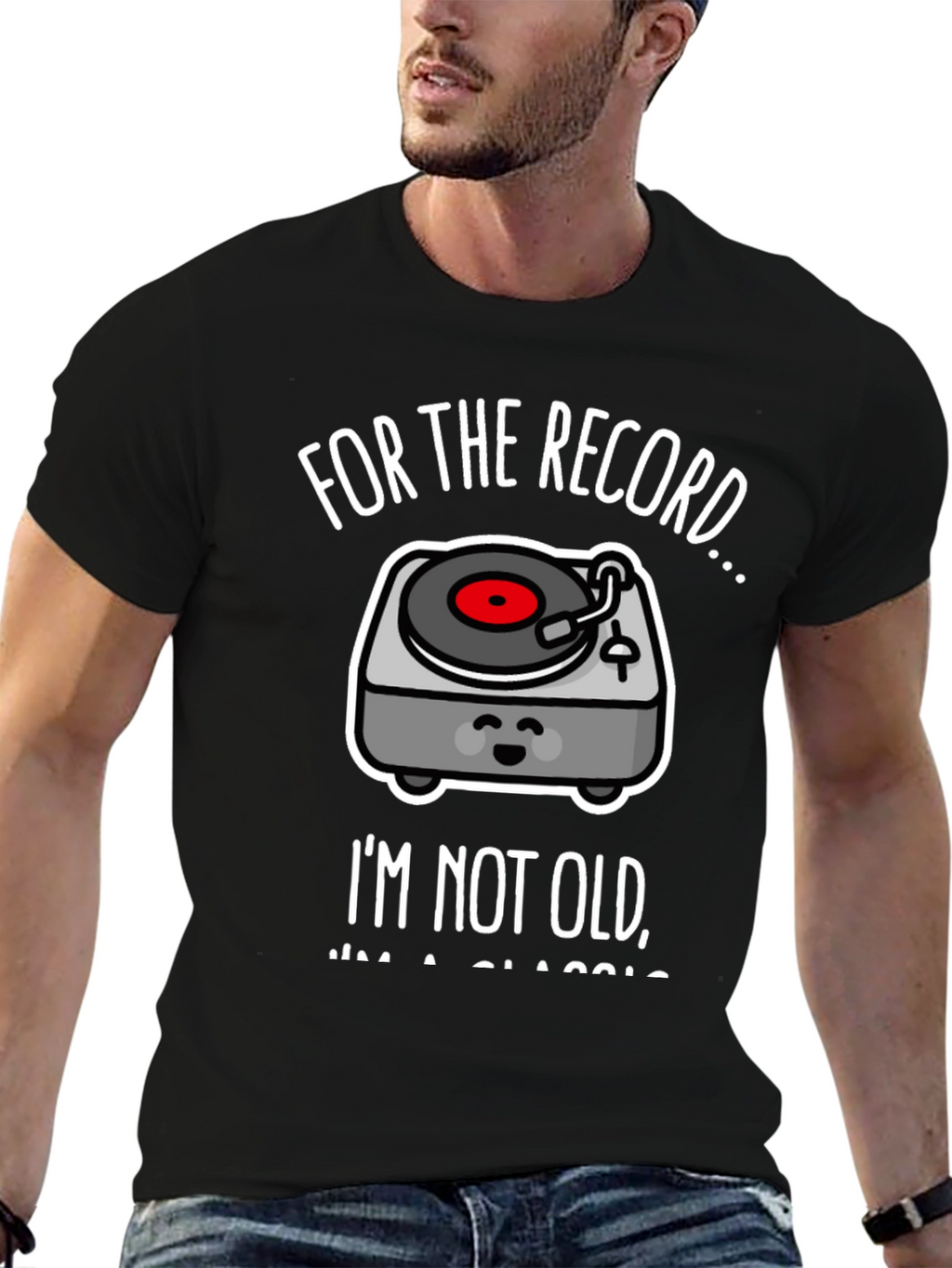 Classic Record Player Graphic Tee