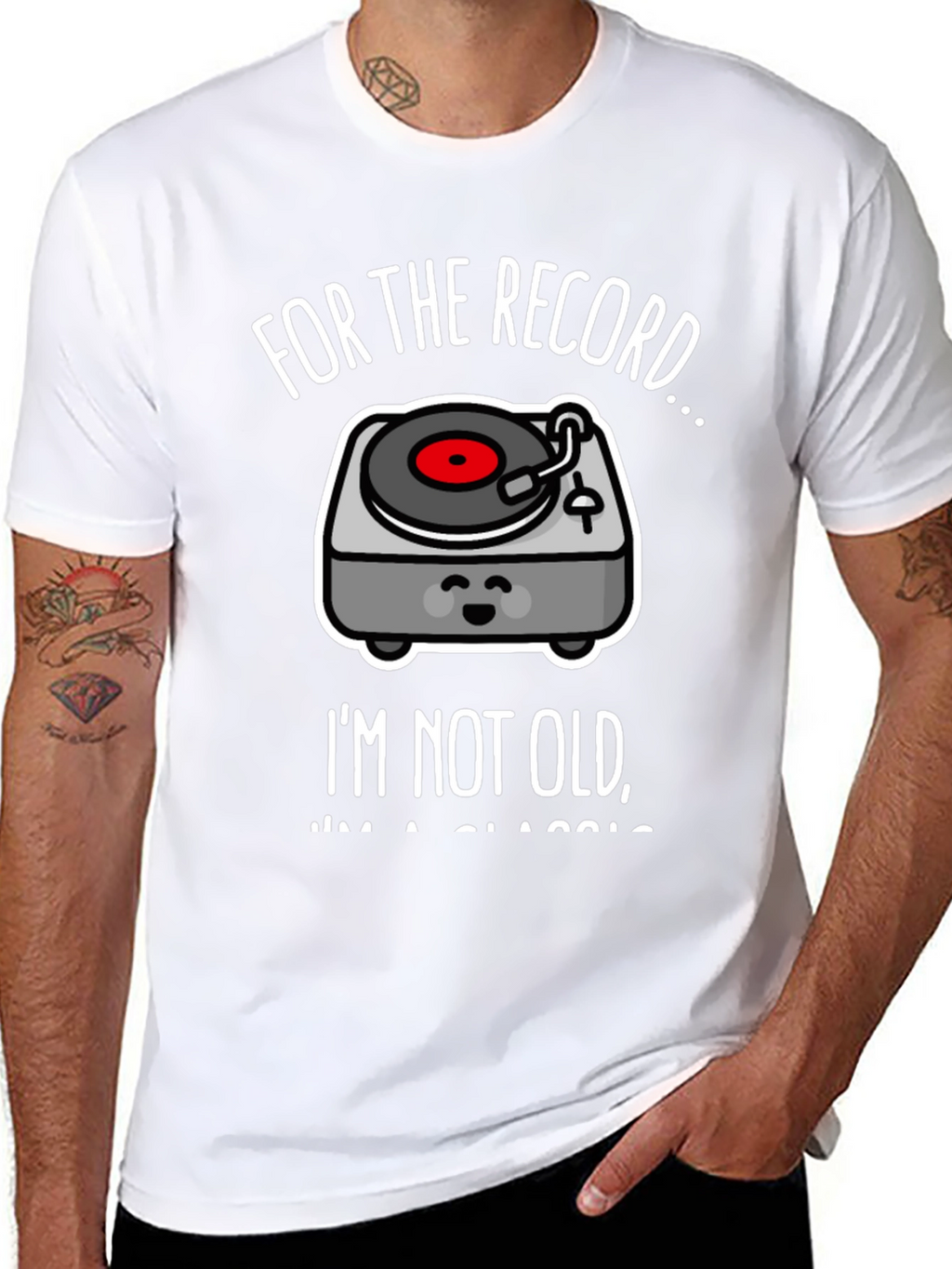 Classic Record Player Graphic Tee