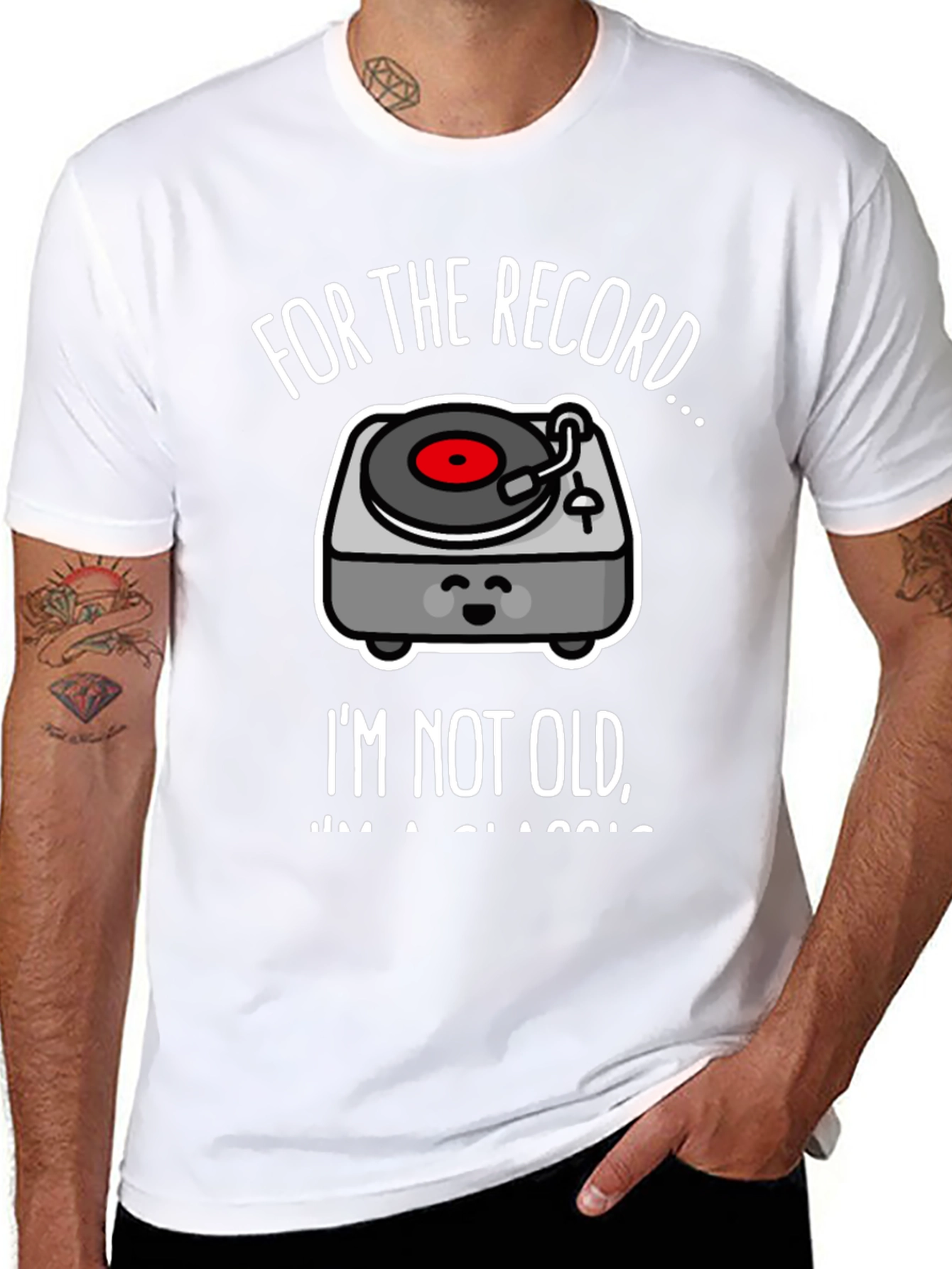 Classic Record Player Graphic Tee