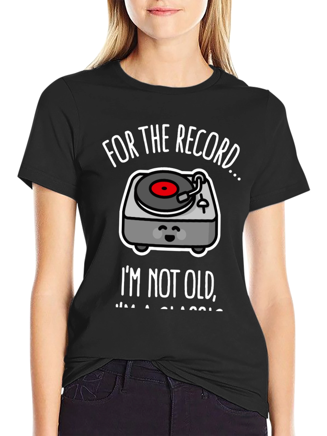 Classic Record Player Graphic Tee
