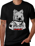 Astronaut Wombat Graphic Tee - Impossible Dissatisfaction Design