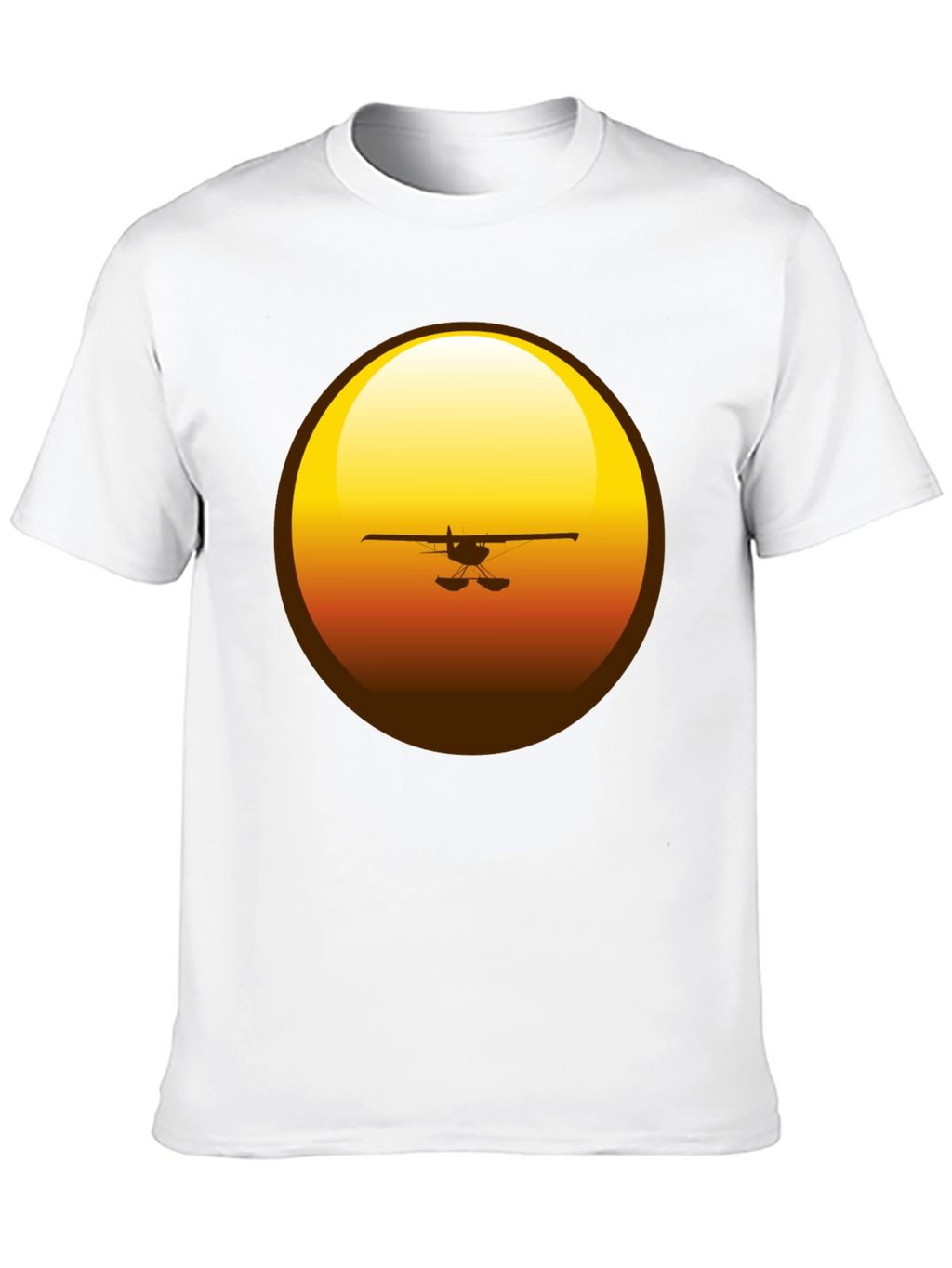 Sunset Plane Graphic T-Shirt