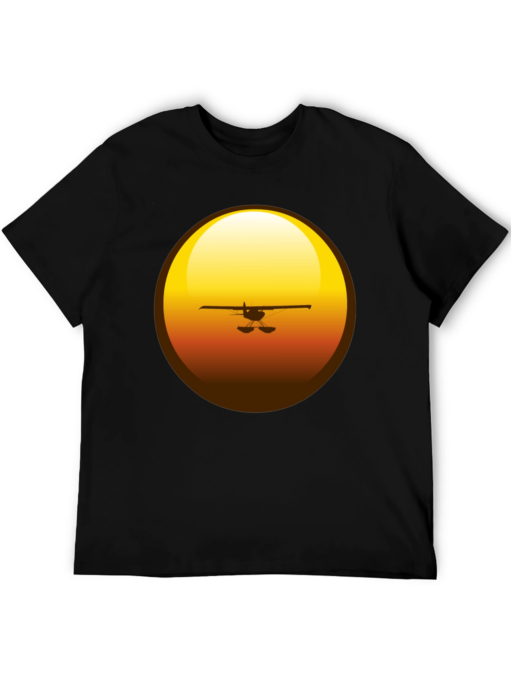 Sunset Plane Graphic T-Shirt