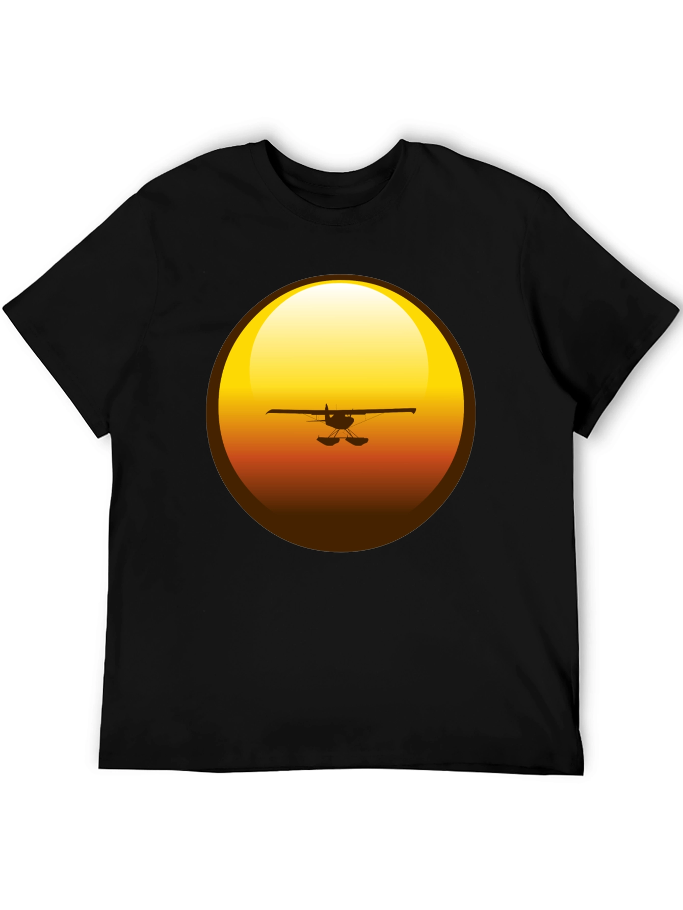 Sunset Plane Graphic T-Shirt