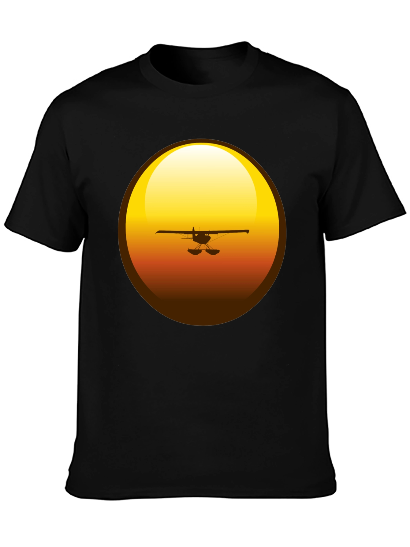 Sunset Plane Graphic T-Shirt